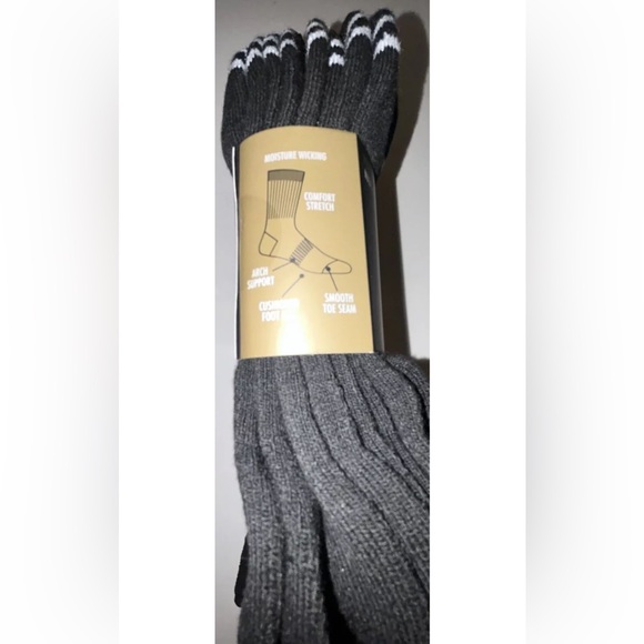 Zoo York Mid Crew Socks 8 Pair Men 6-12 Black White w Logo Skate Ride ZY NY NEW! - Picture 6 of 12